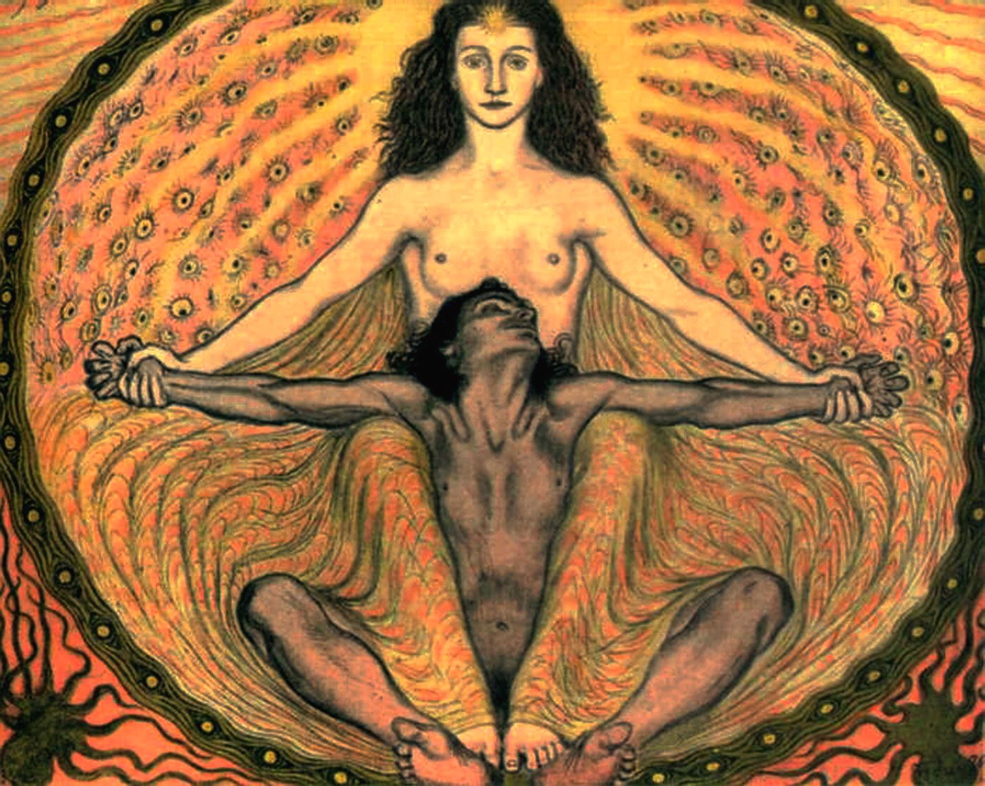 Satana (Peacock) by Fidus, 1896